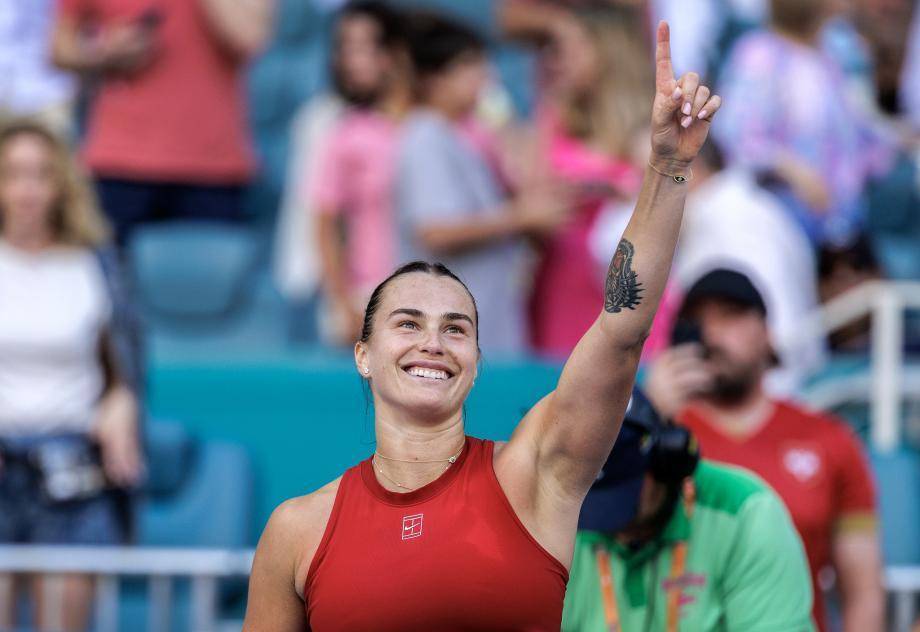 萨巴伦卡生涯首进WTA迈阿密站决赛 将与佩古拉争冠